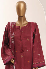 Sada Bahar Stitched 3 Piece Printed Lawn Vol-12 Suit-PR-1161-MAHROON