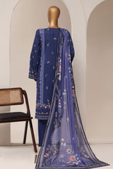 Sada Bahar Stitched 3 Piece Printed Lawn Vol-13 Suit-PR-1162-BLUE