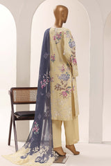 Sada Bahar Stitched 3 Piece Printed Lawn Vol-12 Suit-PR-1165-YELLOW