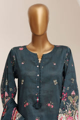 Sada Bahar Stitched 3 Piece Printed Lawn Vol-13 Suit-PR-1176-T.BLUE