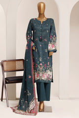 Sada Bahar Stitched 3 Piece Printed Lawn Vol-13 Suit-PR-1176-T.BLUE