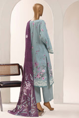 Sada Bahar Stitched 3 Piece Printed Lawn Vol-12 Suit-PR-1179-AZURE