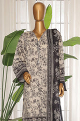 Sada Bahar Stitched 3 Piece Printed Lawn Vol-03 Collection'2025-PR-1274-Black