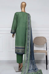 Sada Bahar Stitched 3 Piece Printed Lawn Vol-01 Suit-PR-1280-Green