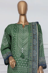 Sada Bahar Stitched 3 Piece Printed Lawn Vol-01 Suit-PR-1280-Green