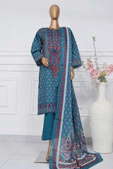 Sada Bahar Stitched 3 Piece Printed Lawn Vol-01 Suit-PR-1290-S.Green