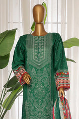 Sada Bahar Stitched 3 Piece Printed Lawn Vol-03 Suit-PR-1294-Green