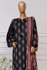 Sada Bahar Stitched 3 Piece Printed Lawn Vol-04 Suit-PR-1303-Black