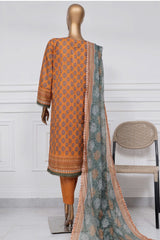 Sada Bahar Stitched 3 Piece Printed Lawn Vol-01 Suit-PR-2726-Yellow