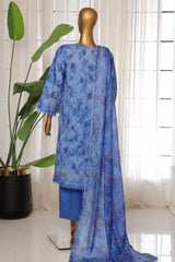 Sada Bahar Stitched 3 Piece Printed Lawn Vol-03 Suit-PR-2728-Blue