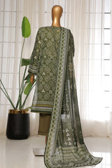 Sada Bahar Stitched 3 Piece Printed Lawn Vol-03 Collection'2025-PR-2738-Mehndi