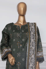Sada Bahar Stitched 3 Piece Printed Lawn Vol-01 Suit-PR-2742-Mehndi
