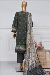 Sada Bahar Stitched 3 Piece Printed Lawn Vol-01 Suit-PR-2742-Mehndi