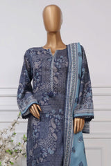 Sada Bahar Stitched 3 Piece Printed Lawn Vol-04 Suit-PR-2744-Blue