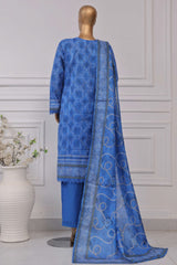Sada Bahar Stitched 3 Piece Printed Lawn Vol-04 Suit-PR-2748-Blue