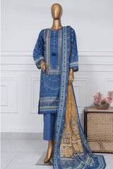 Sada Bahar Stitched 3 Piece Printed Lawn Vol-01 Suit-PR-2772-Blue