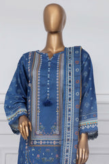 Sada Bahar Stitched 3 Piece Printed Lawn Vol-01 Suit-PR-2772-Blue