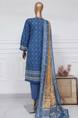 Sada Bahar Stitched 3 Piece Printed Lawn Vol-01 Suit-PR-2772-Blue