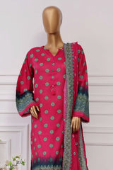Sada Bahar Stitched 3 Piece Printed Lawn Vol-04 Collection'2025-PR-328-Pink
