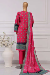 Sada Bahar Stitched 3 Piece Printed Lawn Vol-04 Collection'2025-PR-328-Pink