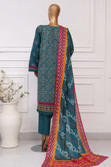 Sada Bahar Stitched 3 Piece Printed Lawn Vol-04 Suit-PR-334-Green