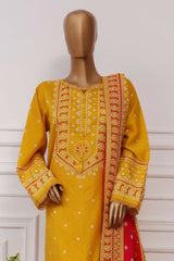 Sada Bahar Stitched 3 Piece Printed Lawn Vol-04 Suit-PR-395-Yellow