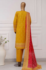 Sada Bahar Stitched 3 Piece Printed Lawn Vol-04 Suit-PR-395-Yellow