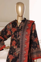 Sada Bahar Stitched 3 Piece Printed Lawn Vol-01 Suit-PR-4478 BLACK