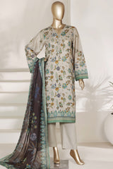 Sada Bahar Stitched 3 Piece Printed Lawn Vol-03 Suit-PR-4492-SKIN