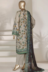 Sada Bahar Stitched 3 Piece Printed Lawn Vol-03 Suit-PR-4492-SKIN