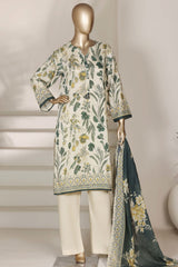 Sada Bahar Stitched 3 Piece Printed Lawn Vol-03 Suit-PR-4504-CREAM