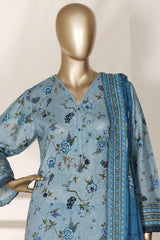 Sada Bahar Stitched 3 Piece Printed Lawn Vol-03 Suit-PR-4510-SKY