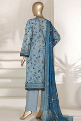 Sada Bahar Stitched 3 Piece Printed Lawn Vol-03 Suit-PR-4510-SKY