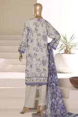 Sada Bahar Stitched 3 Piece Printed Lawn Vol-01 Suit-PR-4518 SKY