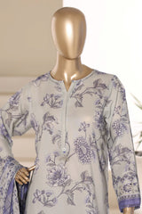 Sada Bahar Stitched 3 Piece Printed Lawn Vol-01 Suit-PR-4518 SKY