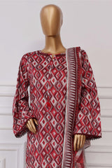 Sada Bahar Stitched 3 Piece Printed Lawn Vol-04 Suit-PR-5292-Red