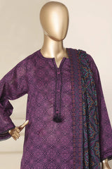Sada Bahar Stitched 3 Piece Printed With Shalwar-Pr-79A-Purple