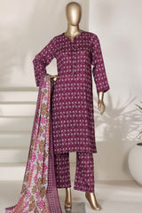 Sada Bahar Stitched 3 Piece Printed Lawn Vol-03 Suit-PR-82 B-PINK