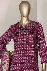 Sada Bahar Stitched 3 Piece Printed Lawn Vol-03 Suit-PR-82 B-PINK
