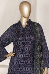 Sada Bahar Stitched 3 Piece Printed Lawn Vol-03 Suit-PR-84 A-BLUE