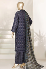 Sada Bahar Stitched 3 Piece Printed Lawn Vol-03 Suit-PR-84 A-BLUE