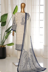 Sada Bahar Stitched 3 Piece Printed Lawn Vol-03 Suit-PR-9473-White