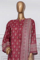Sada Bahar Stitched 3 Piece Printed Lawn Vol-01 Suit-PR-9481-Brown