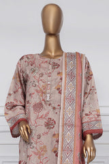 Sada Bahar Stitched 3 Piece Printed Lawn Vol-01 Suit-PR-9495-Brown