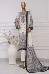Sada Bahar Stitched 3 Piece Printed Lawn Vol-04 Suit-PR-9519-Black
