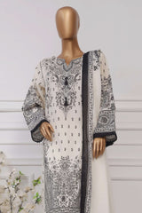 Sada Bahar Stitched 3 Piece Printed Lawn Vol-04 Suit-PR-9519-Black
