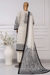 Sada Bahar Stitched 3 Piece Printed Lawn Vol-04 Suit-PR-9519-Black