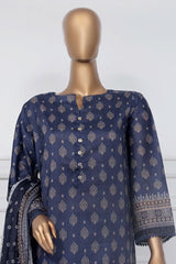 Sada Bahar Stitched 3 Piece Printed Lawn Vol-01 Suit-PR-9521-Blue