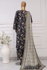 Sada Bahar Stitched 3 Piece Printed Lawn Vol-04 Collection'2025-PR-9543-Black