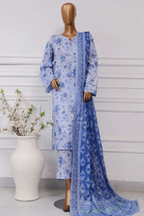 Sada Bahar Stitched 3 Piece Printed Lawn Vol-04 Suit-PR-9551-Ferozi